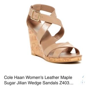 Cole Haan Nude Wedge NWT